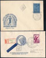 1952-1955 MABÉOSZ ajánlott FDC + Alumínium FDC