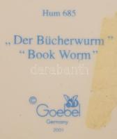Hummel Goebel bonbonier - "A könyvmoly" dekorral, jelzett, hibátlan, d: 10 cm