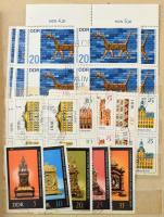 Németország 800-1000 db bélyeg (NSZK stb.) + kb 600 db NDK bélyeg, 2 db kisebb berakóban / Germany 8...