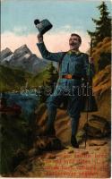 Ze na vojne smutno byva... / WWI K.u.K. military art postcard. O.K.W. 314.