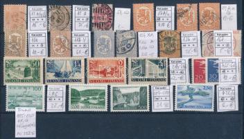 Finnország 1875-1967 Mi 13-622 közötti válogatott, jó minőségű bélyegek, stecklapon
