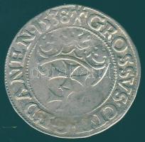 Lengyelország / Danzig 1538. "Sigismund I" 1Gr Ag T:2-