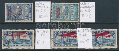 Szíria - Zwangzus Mi 4, 9, Mi 316-317 (Mi EUR 180.-)