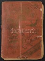 Külföldi bélyegek régi kopott kis albumban