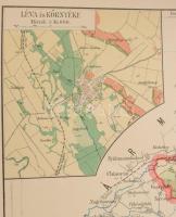 1909 Bars vármegye közigazgatási és földmívelési térképe. Szerk. és nyom. a m. kir. állami nyomdában...