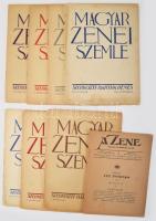 1941 Magyar Zenei Szemle I. évfolyam 1. szám + 6 szórványszám + A Zene c. folyóirat 1943, XXV. évf. 4. szám