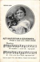 Petráss Sári. Zenés lev.-lapok 7. "Azt hazudtam a szívemnek..." (EK)