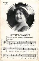 Perczel Sári. Zenés lev.-lapok 5. "Kecskebéka nóta" (EK)