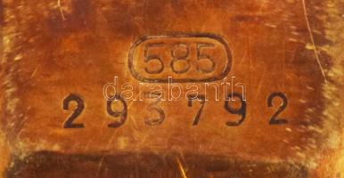 Ormo arany (Au) tokos női karóra, 14k, nem működik, bruttó 7,8g