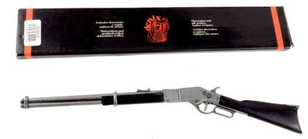 Denix miniatűr Winchester puska replika, dobozában, h: 35 cm