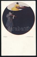 1916 Képeslap Turul 10f bélyeggel "PILISVÖRÖSVÁR P.U."