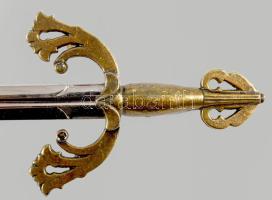 Denix miniatűr kard replika, hüvellyel, h: 24,5 cm