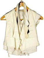 ca 1910 Komplett frakk: kabát, két mellény, egy piké, egy szövet, 3 db nyakkendő, inggallér készlet,...