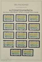 Leuchtturm album, benne kb. 100 albumlap, NSZK gyűjtemény az 1980-as évekből, több bélyegfüzettel