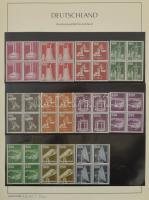 Leuchtturm album, benne kb. 100 albumlap, NSZK gyűjtemény az 1980-as évekből, több bélyegfüzettel