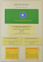 Leuchtturm album, benne kb. 100 albumlap, NSZK gyűjtemény az 1980-as évekből, több bélyegfüzettel