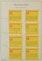 Leuchtturm album, benne kb. 100 albumlap, NSZK gyűjtemény az 1980-as évekből, több bélyegfüzettel