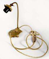 Szecessziós stílusú asztali lámpa, búra nélkül, m: 31,5