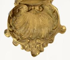 Szecessziós stílusú asztali lámpa, búra nélkül, m: 31,5