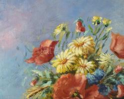 Harth F. jelzéssel: Csendélet, 1932. Olaj, vászon. Dekoratív fakeretben. 60x50 cm