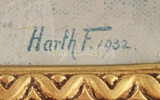 Harth F. jelzéssel: Csendélet, 1932. Olaj, vászon. Dekoratív fakeretben. 60x50 cm