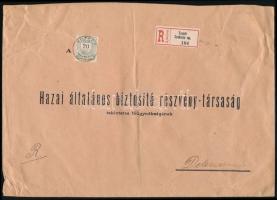 1897 Ajánlott levél 20kr bérmentesítéssel / on registered cover "THUZSÉR / SZABOLCS M."