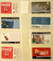 8 db különféle telefonkártya, közte egy 5000 db-os + Telefonkártya-katalógus 1991-1999, újszerű álla...