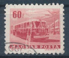 1963 Közlekedés 60f kettős függőleges papírránccal