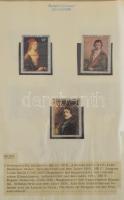 Gyűrűs dosszié, benne főleg festmény motívum kiadások