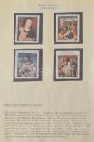 Gyűrűs dosszié, benne főleg festmény motívum kiadások