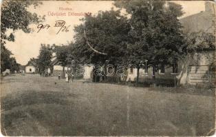 1907 Dömsöd, Fő utca. Torda kiadása (kopott sarkak / worn corners)