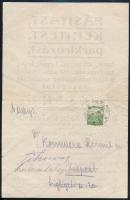 1926 Balatonzamárdiban működő Molnár K. kertépítő cég reklám szórólapja, jó állapotban, postán elkül...