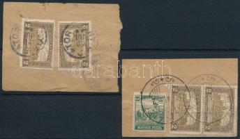 1920 2 db távbeszélőjegy / 2 Telephone tickets