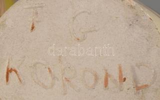 5 darab erdélyi bokály, kis sérülésekkel, m: 20 cm alatt