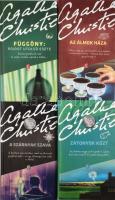 Agatha Christie 4 regénye: Zátonyok közt.; A szárnyak szava.; Az álmok háza.; Függöny: Poirot utolsó esete. Bp., 2012-2015, Európa. Kiadói kartonált papírkötés.