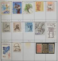 Szlovákia, Csehszlovákia gyűjtemény, benne 495 db szlovák + 2.771 db csehszlovák bélyeg (Repülő és p...