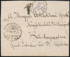 1923 Levél 4 db portó bélyeggel / Cover with postage due stamps