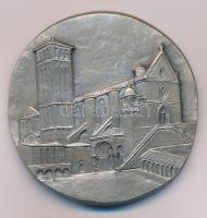 Olaszország DN "Citta di'Assisi" ezüstözött fém emlékérem (51mm) T:AU Italy ND "Citta di'Assisi" silver palted commemorative medallion (51mm) C:AU