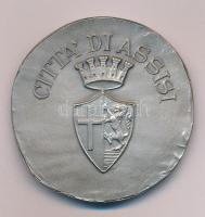 Olaszország DN "Citta di'Assisi" ezüstözött fém emlékérem (51mm) T:AU
Italy ND "...