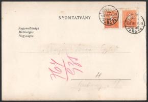 1935 A "Budapest" Sportegyesület meghívója a "Vitéz Nagybányai Horthy Miklós" lő...