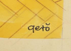 Gerő Sándor (1904-1977): Belgrádi este: "Tito marsall dolgozik még?" (politkai karikatúra,...