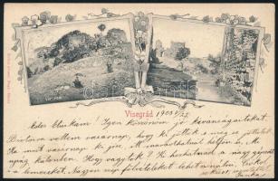 1903 Képeslap "BÉCS-BUDAPEST" vasúti bélyegzéssel