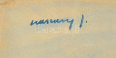 Vaszary J jelzéssel: Női portré. Akvarell, papír, üvegezett fakeretben, 42x30,5 cm