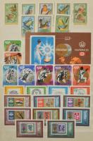 1965-1977 + 1998-2017 Sorok, ívszéli értékek, 65 db blokk és kisív, 16 lapos, A/4-es, jó minőségű Ab...