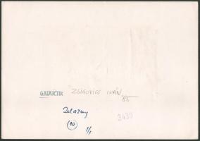 Zsigovics Iván (1958- ): Sci-fi illusztráció, Galaktika folyóirat, Roger Zelazny művéhez. Tus, papír...