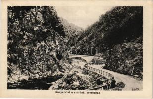 Petrozsény, Petrosani; Kanyarulat a szurduki szorosban. Adler / Pasul Surduc
