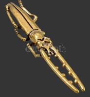 7 darab klf réz rovar figura, h: 12 cm alatt