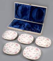 Givenchy Paris 5 darabos tálka készlet, jelzett, kis kopással, díszdobozban, d: 15 cm