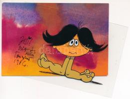 Ternovszky Béla (1943?): Illusztráció, rajzfilmből származó eredeti kézzel rajzolt figura. Vegyes te...