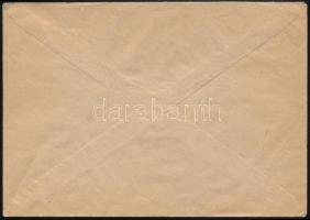 1943 Hivatalos levél 30f készpénzes portóval, "HATVAN" vasúti bélyegzéssel Budapestre / Of...